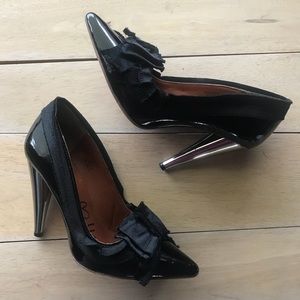 Lanvin for H&M Stilletos  Patent Leather Bow Heels